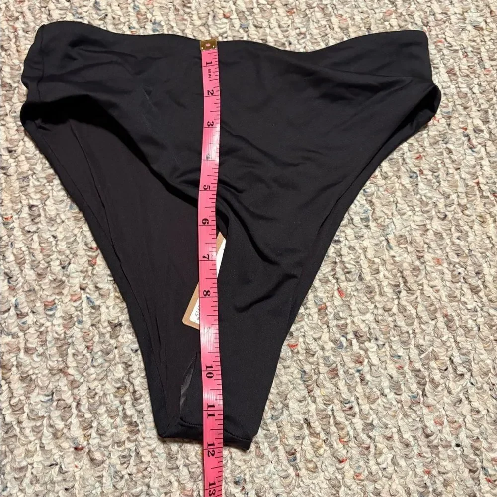 NWT Skims Mid Waist Bikini Bottom in Black Onyx- Size Small